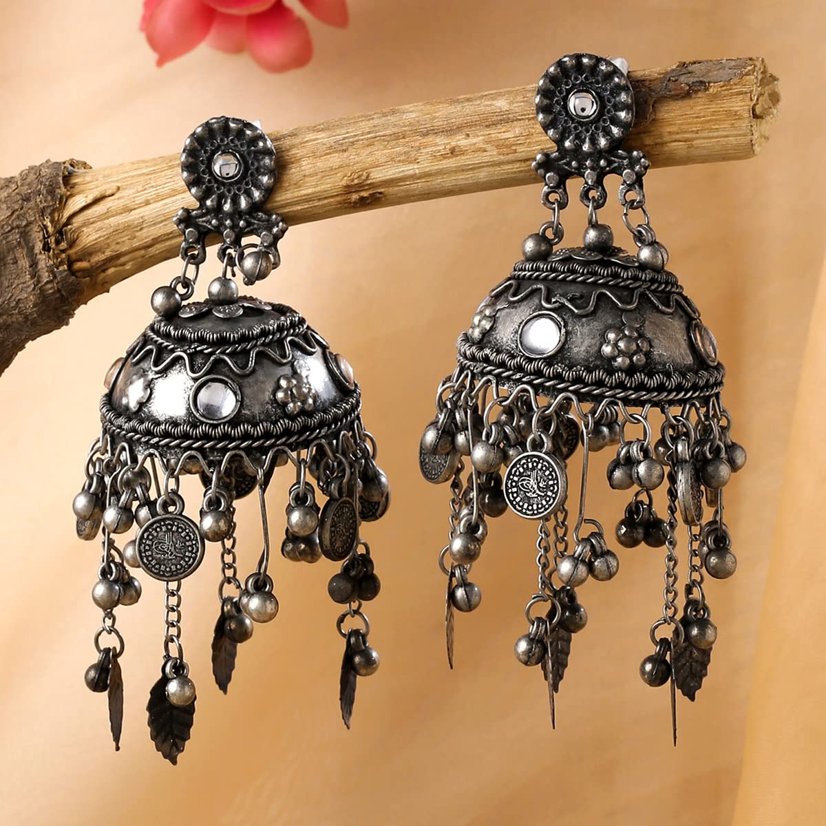 Buy Stylish Combo Jhumka Black Earrings for Girls and Women Online at Best  Prices in India - JioMart.